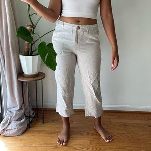 Linen Capri Pants